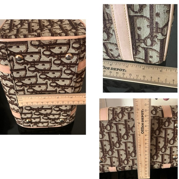 Vintage CHRISTIAN DIOR Tan/Brown Trotter Mini Boston Bag-RARE - Picture 15 of 15